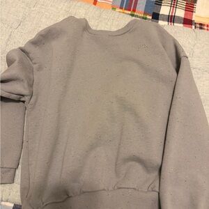 Rylee + Cru Speckled Gray Crewneck Sweater